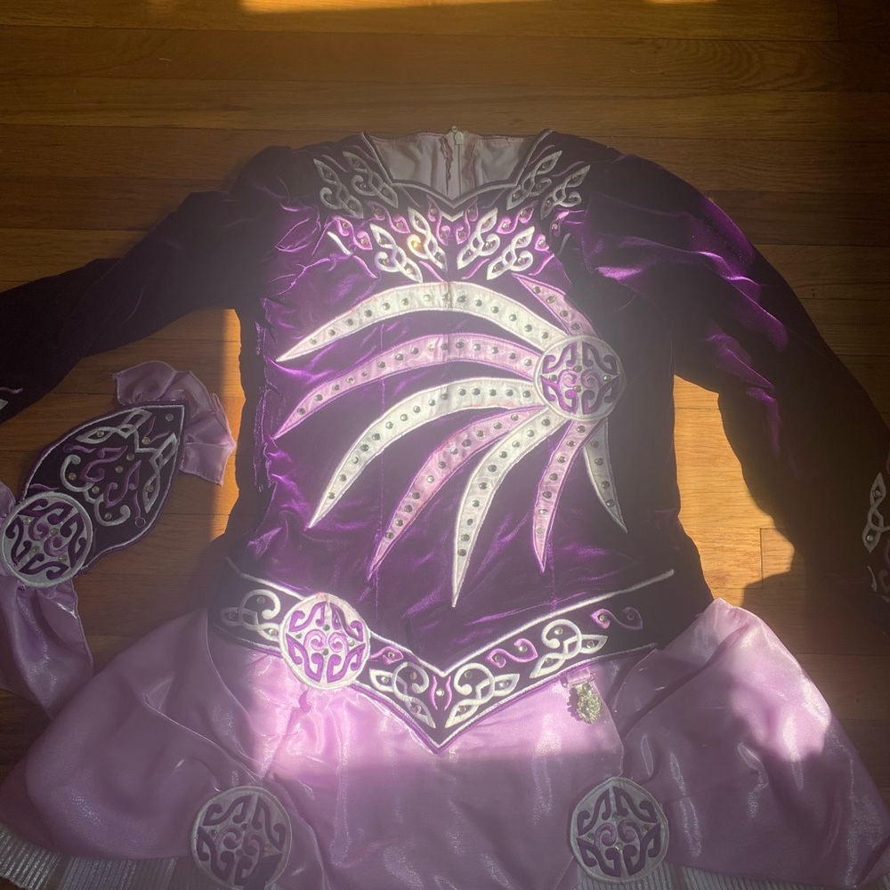 Purple Irish dance solo dress
